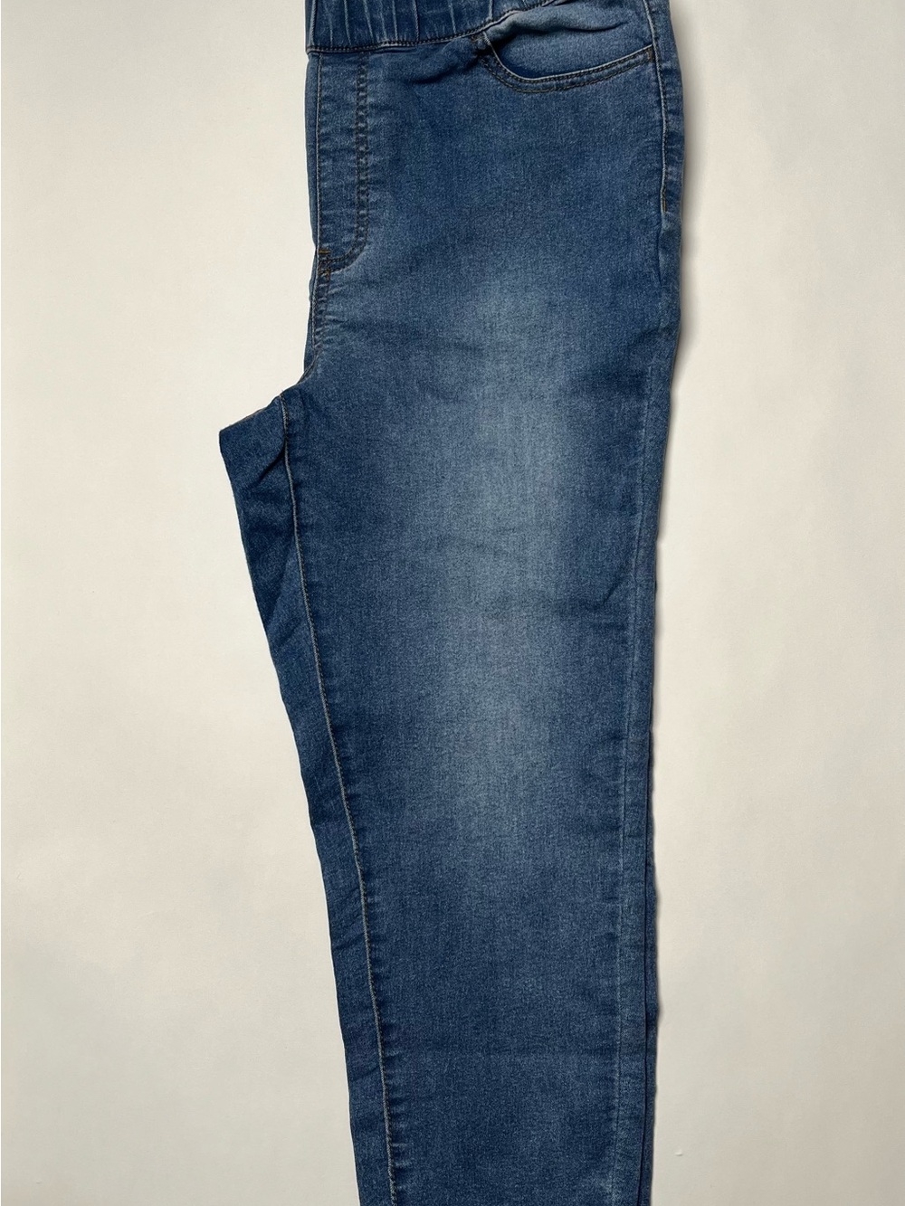 Ellos Blue Elastic Waist Skinny Jeans - Picture 4 of 9